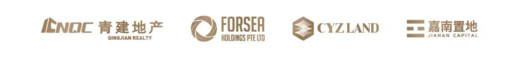 Logos of Qingjian Realty, Forsea Holdings, CYZ Land, and Jianan Capital